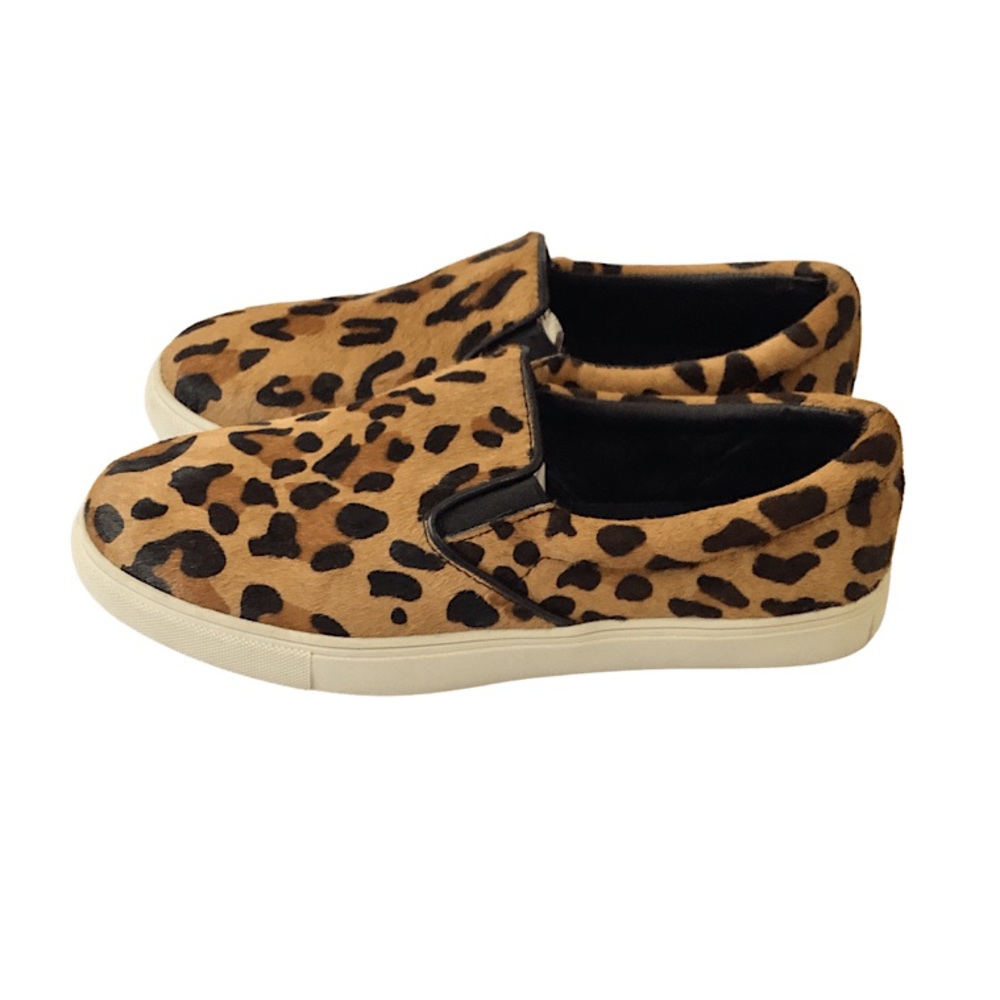Steve Madden Ecentric Leopard print Cow hair Slip On Sneaker